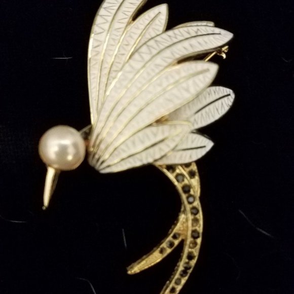 Vintage Corocraft Bird of Paradise Brooch - Picture 4 of 10